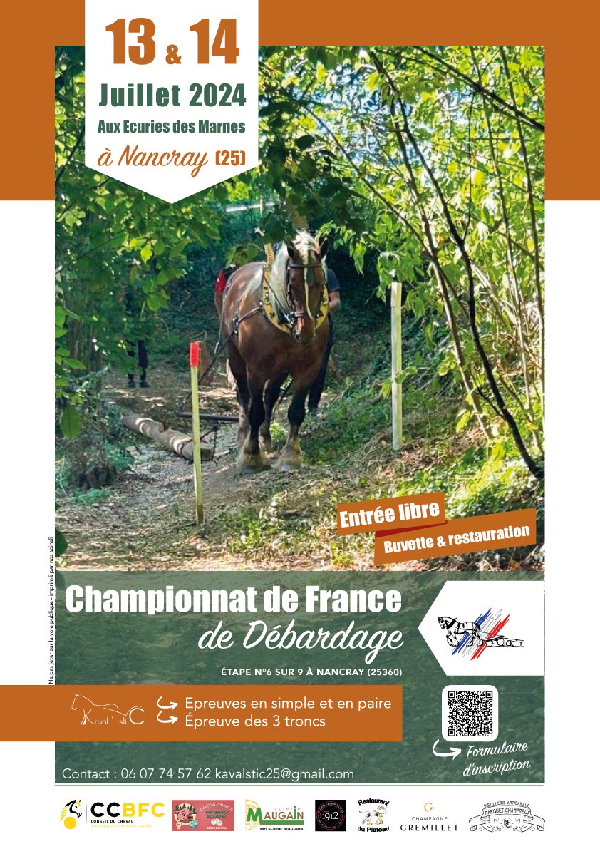 Championnats de France de débardage à cheval
